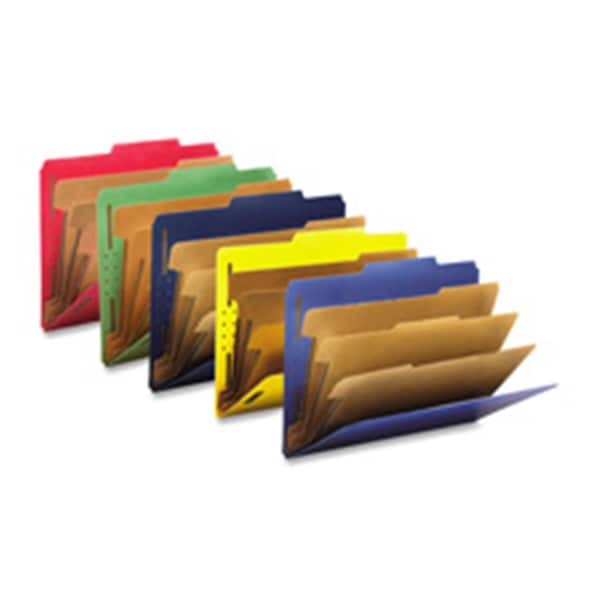 Made-To-Stick Safe Shield Fasteners 3-Divider Classification Folders, Green MA3188188 - main